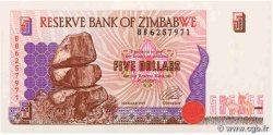5 Dollars ZIMBABWE  1997 P.05