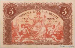 5 Francs BELGIO  1914 P.074a q.SPL