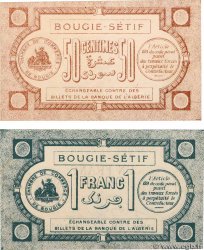 50 Centimes et 1 Franc Lot ALGERIA Bougie - Sétif 1915 JP.139.01/02 AU