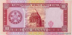 10 Manat TURKMENISTAN  1993 P.03 UNC