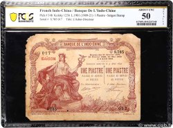 1 Piastre - 1 Piastre FRENCH INDOCHINA Saïgon 1909 P.034b XF