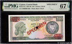 10 Pounds Spécimen CHYPRE  1987 P.51s