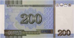 200 Won CORÉE DU NORD  2005 P.48 NEUF