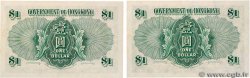 1 Dollar Consécutifs HONG KONG  1952 P.324b q.FDC