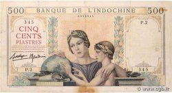 500 Piastres FRENCH INDOCHINA  1939 P.057 F