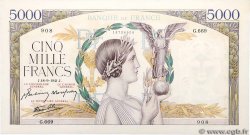 5000 Francs VICTOIRE Impression à plat FRANKREICH  1941 F.46.26