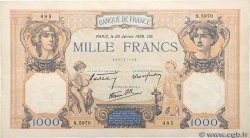 1000 Francs CÉRÈS ET MERCURE type modifié FRANKREICH  1939 F.38.33