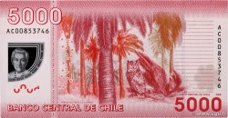 5000 Pesos CHILE  2009 P.163 ST