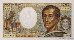 200 Francs MONTESQUIEU FRANCE  1981 F.70.01