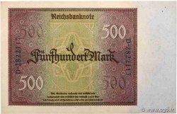 500 Mark DEUTSCHLAND  1922 P.073 VZ