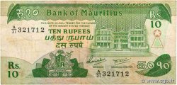 10 Rupees MAURITIUS  1985 P.35a
