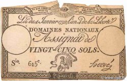 25 Sols FRANKREICH  1792 Ass.25a