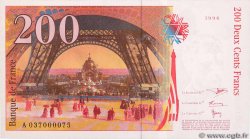 200 Francs EIFFEL Petit numéro FRANCE  1996 F.75.03A1 UNC