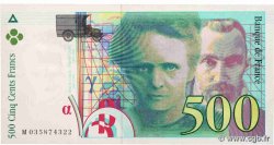 500 Francs PIERRE ET MARIE CURIE Sans STRAP Fauté FRANCE  1995 F.76f4.02 VF