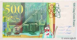 500 Francs PIERRE ET MARIE CURIE Sans STRAP Fauté FRANCE  1995 F.76f4.02 VF