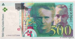 500 Francs PIERRE ET MARIE CURIE Sans STRAP Fauté FRANCE  1998 F.76f4.04 UNC-