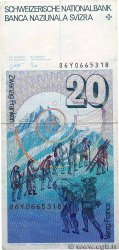 20 Francs SUISSE  1986 P.55f S
