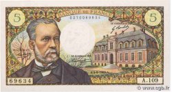 5 Francs PASTEUR FRANCE  1969 F.61.11 UNC-