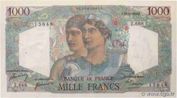 1000 Francs MINERVE ET HERCULE FRANCE  1950 F.41.33