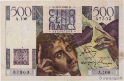 500 Francs CHATEAUBRIAND FRANKREICH  1948 F.34.08