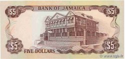 5 Dollars JAMAICA  1992 P.70d UNC