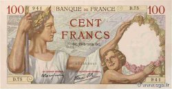 100 Francs SULLY FRANCE  1939 F.26.01 VF+