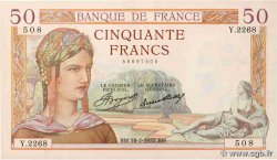 50 Francs CÉRÈS FRANCE  1935 F.17.13 VF
