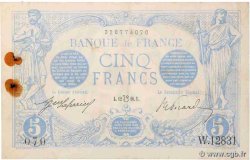 5 Francs BLEU lion inversé FRANCE  1916 F.02bis.04 F+