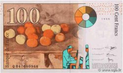 100 Francs CÉZANNE Fauté FRANCE  1998 F.74.02 XF
