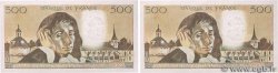 500 Francs PASCAL Consécutifs FRANCE  1980 F.71.22 UNC-