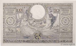 100 Francs - 20 Belgas BELGIEN  1943 P.107 fST+