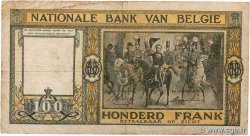 100 Francs - 20 Belgas BELGIEN  1945 P.126 SGE