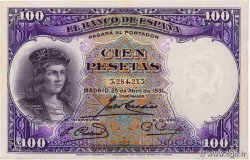 100 Pesetas SPAGNA  1931 P.083