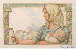 10 Francs MINEUR FRANKREICH  1944 F.08.10 fST+