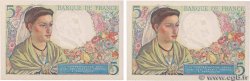 5 Francs BERGER Consécutifs FRANCE  1945 F.05.06 UNC
