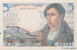 5 Francs BERGER FRANKREICH  1947 F.05.07a