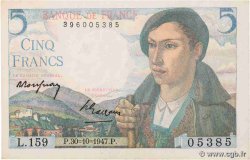 5 Francs BERGER FRANCE  1947 F.05.07a AU
