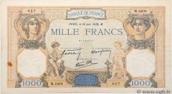 1000 Francs CÉRÈS ET MERCURE type modifié FRANCE  1938 F.38.19