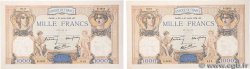 1000 Francs CÉRÈS ET MERCURE type modifié Lot FRANCE  1938 F.38.24 XF+