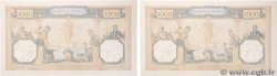 1000 Francs CÉRÈS ET MERCURE type modifié Lot FRANCE  1938 F.38.24 XF+