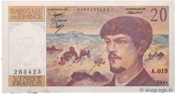 20 Francs DEBUSSY FRANCE  1985 F.66.06A15