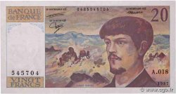 20 Francs DEBUSSY FRANCE  1987 F.66.08A18 UNC