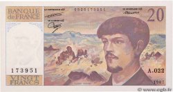20 Francs DEBUSSY FRANKREICH  1987 F.66.08A22
