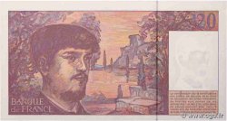 20 Francs DEBUSSY Modifié Fauté FRANKREICH  1995 F.66ter.01A48 fST+