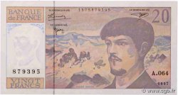 20 Francs DEBUSSY Modifié FRANCE  1997 F.66ter.02A64 UNC-