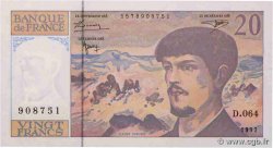 20 Francs DEBUSSY Modifié FRANCE  1997 F.66ter.02-64 AU