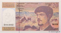 20 Francs DEBUSSY Modifié FRANCE  1997 F.66ter.02