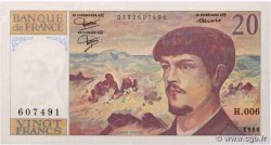 20 Francs DEBUSSY FRANCIA  1980 F.66.01