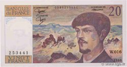 20 Francs DEBUSSY FRANKREICH  1986 F.66.07W16