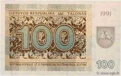 100 Talonas LITUANIE  1991 P.38b NEUF